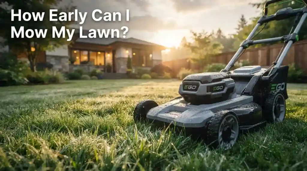 How Early Can I Mow My Lawn