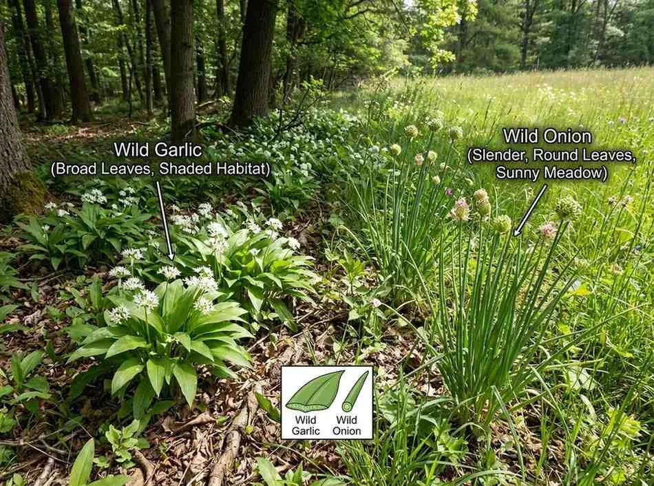 wild onion vs wild garlic