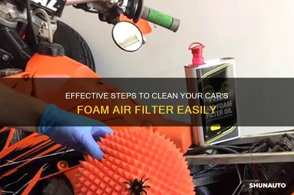 cleaning foam air filter