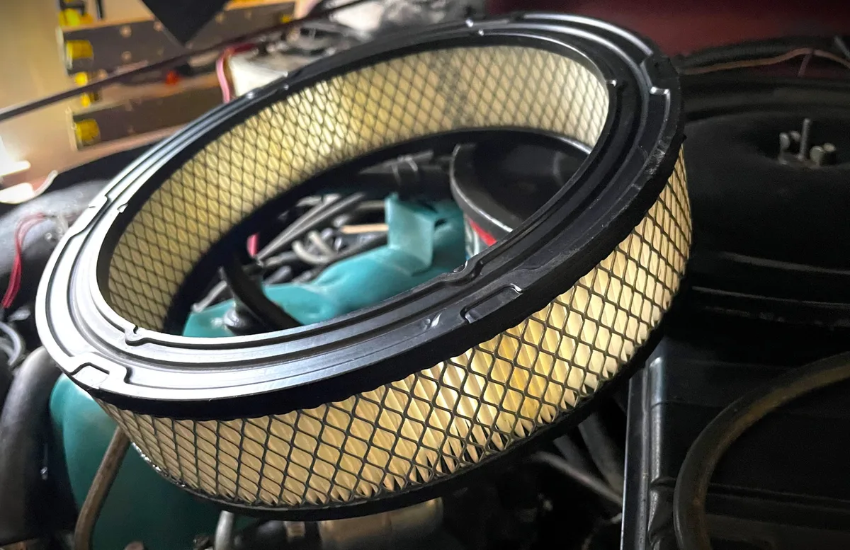 cleaning paper air filter