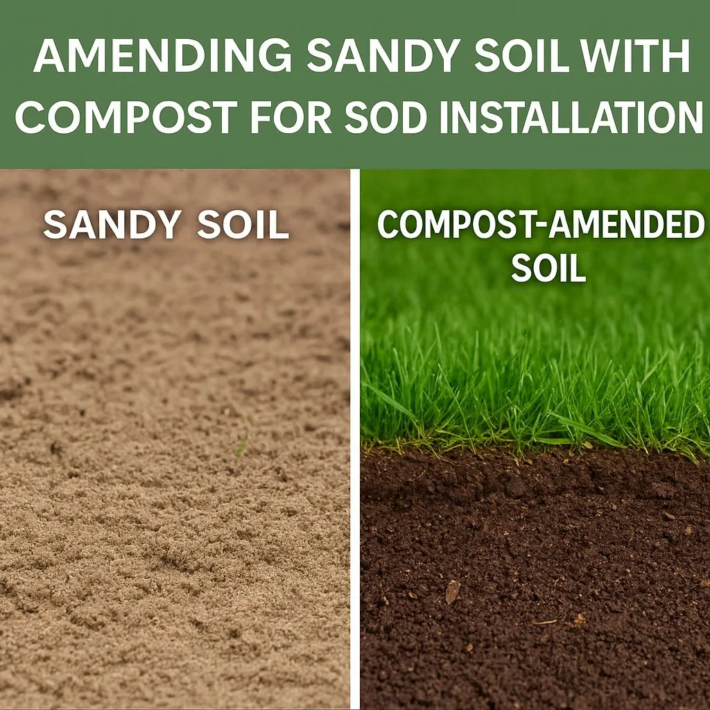 compost tilling sandy soil