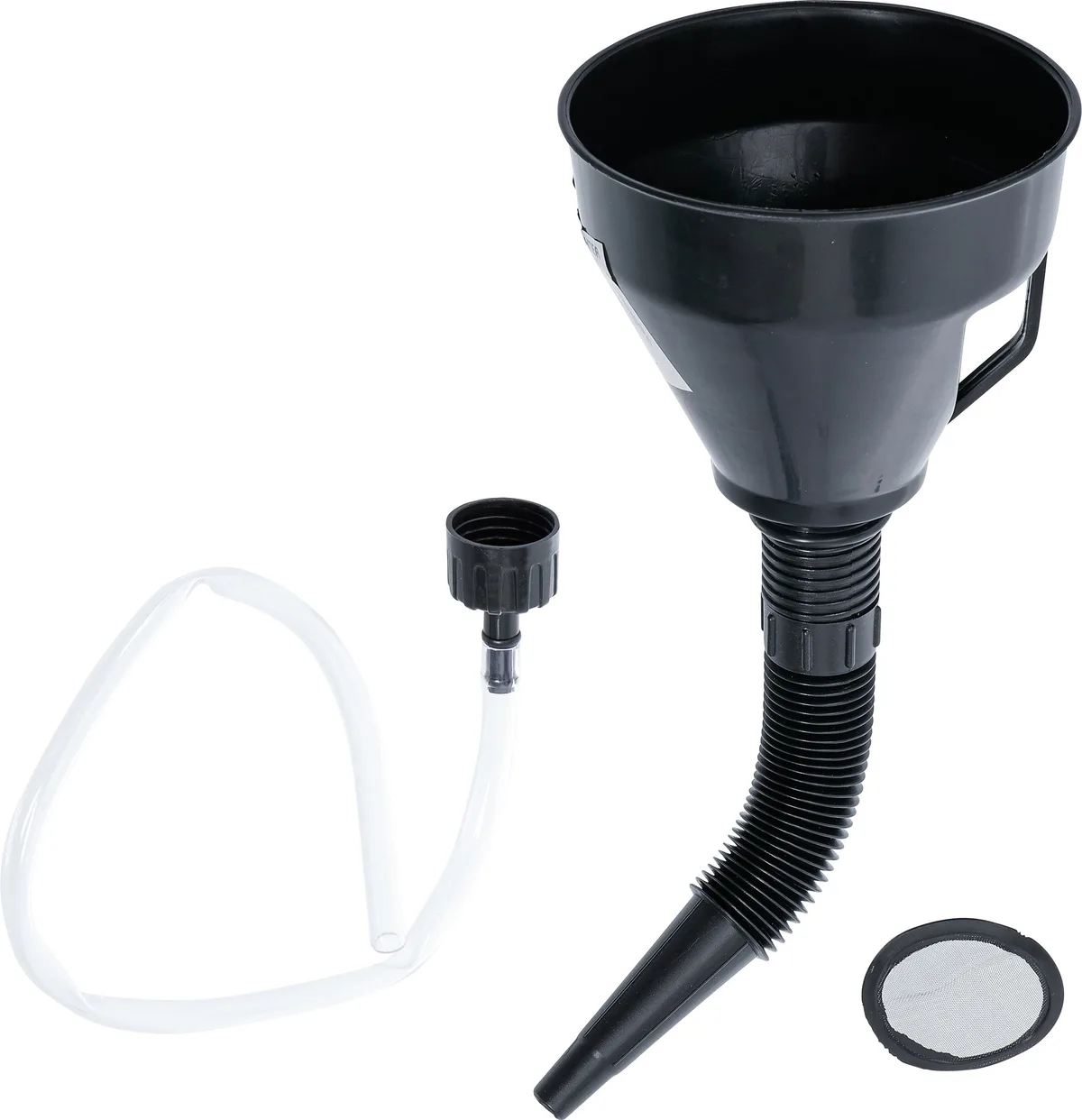 Funnel (flexible neck, clean-keeping)