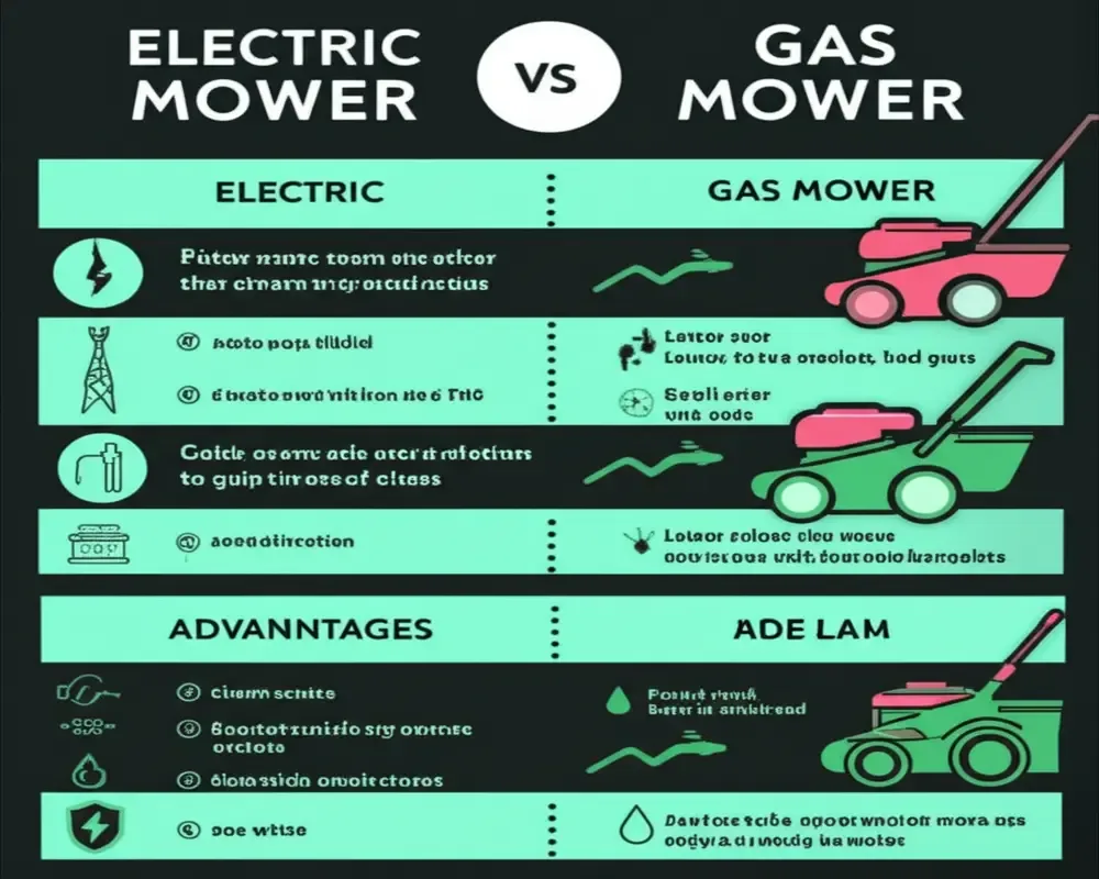 gas vs electric mower