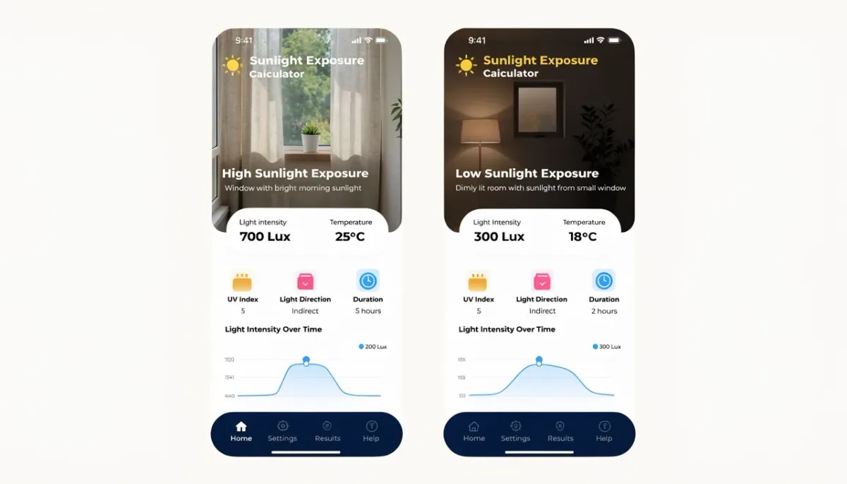 measuring sunlight for lawn