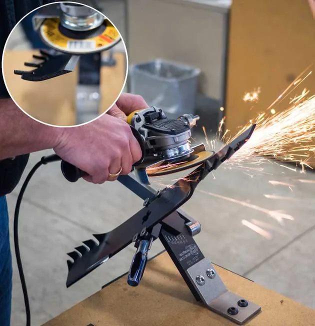 mower blade sharpening